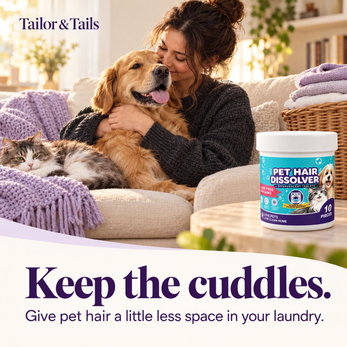 Tailor Tails™ Pet Hair Dissolver