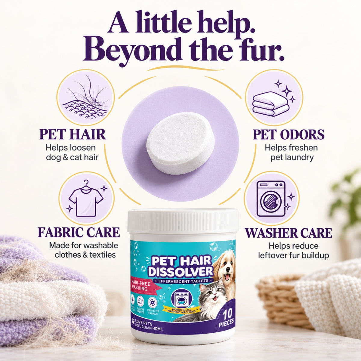 Tailor Tails™ Pet Hair Dissolver